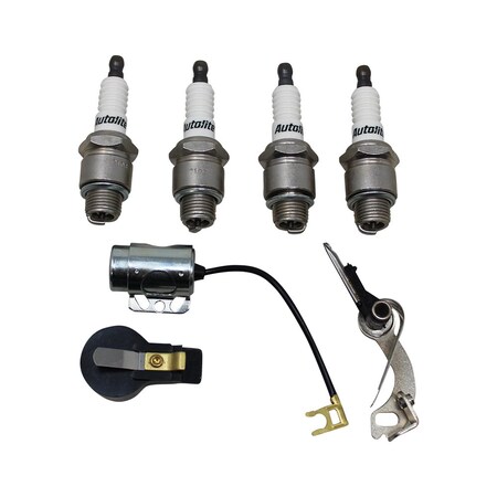 Aftermarket Ignition TuneUp Kit wPlugs Fits Ford Tractor 5000 6600 5500 5550 Rotor Points ELI80-0585_1